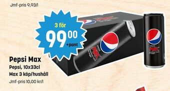 Eurocash Pepsi max erbjuda