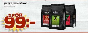 Matdax Kaffe hela bönor erbjuda