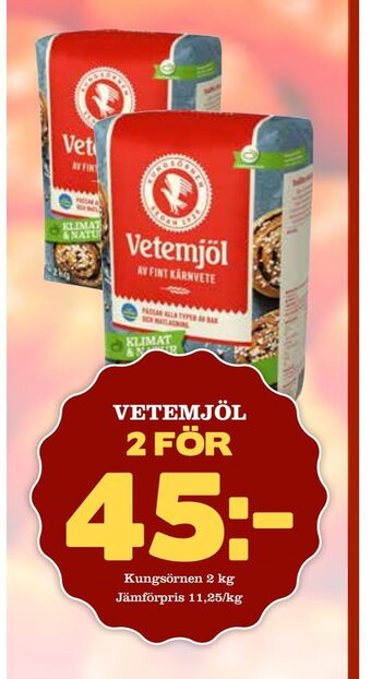 Matdax Vetemjöl erbjuda