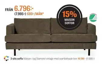 Mio Maison soffor 3-sits soffa. erbjuda