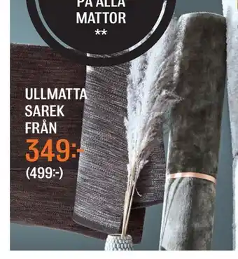 Ullmatta sarek från