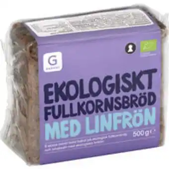 Hemköp Fullkornsbröd ekologiska varor med linfrö erbjuda