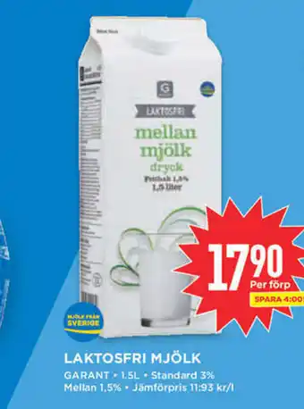 Willys Hemma Laktosfri Mjölk Garant erbjuda