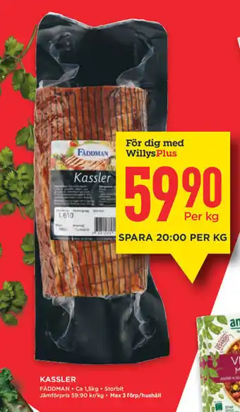 Willys Hemma Kassler Fåddman erbjuda