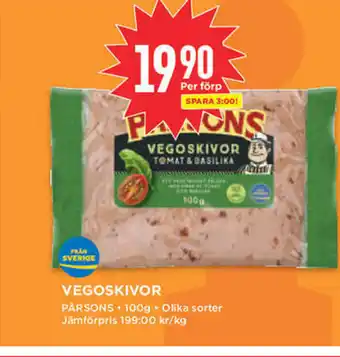 Vegoskivor Pårsons