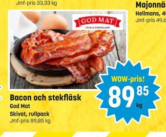 Bacon och stekfläsk