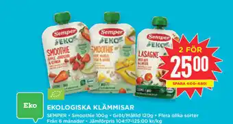 Ekologiska Klämmisar Semper