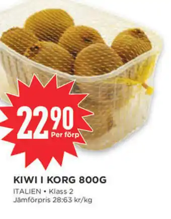 Kiwi i Korg 800 g