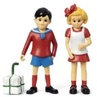 Pippi långstrump - tommy och annika figurset