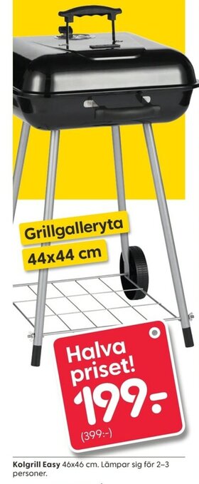 Rusta Kolgrill Easy 46x46 cm erbjuda