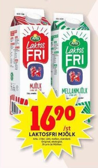 ICA Maxi Laktosfri Mjölk erbjuda
