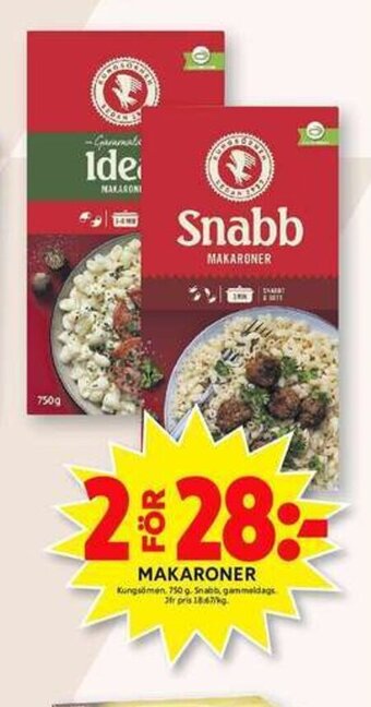 ICA Maxi Makaroner erbjuda