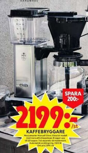 ICA Maxi Kaffebryggare erbjuda