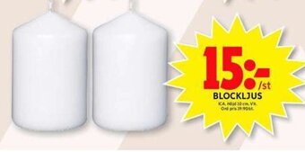ICA Maxi Blockljus erbjuda