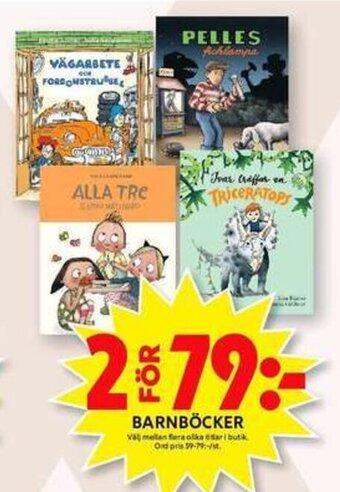 ICA Maxi Barnböcker erbjuda