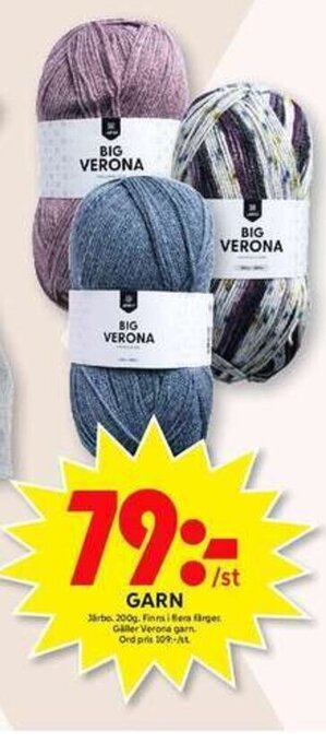 ICA Maxi Garn erbjuda