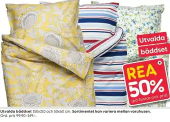 Rusta Utvalda bäddset 150x210 och 50x60cm Sortimentet kan variera mellan varuhusen erbjuda