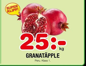 Nya Pulsen Granatäpple erbjuda
