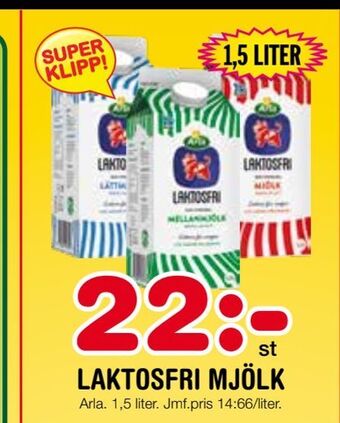 Nya Pulsen Laktosfri mjölk erbjuda