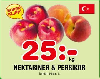 Nya Pulsen Nektariner & persikor erbjuda