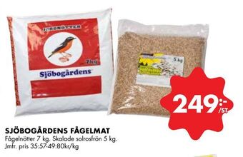ÖoB Sjöbogårdens fågelmat erbjuda