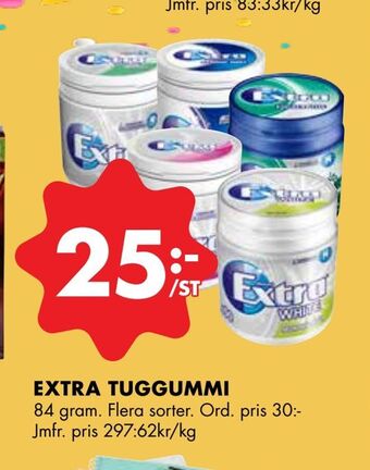 ÖoB Extra tuggummi erbjuda