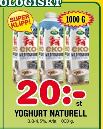 Nya Pulsen Yoghurt naturell erbjuda