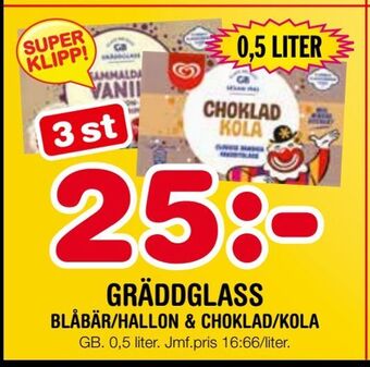 Nya Pulsen Gräddglass erbjuda