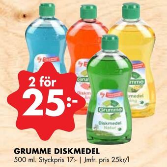ÖoB Grumme diskmedel erbjuda