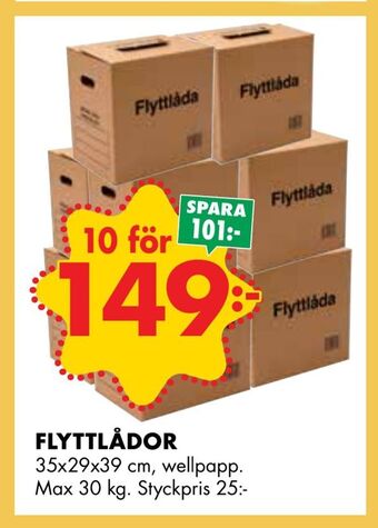 ÖoB Flyttlådor erbjuda