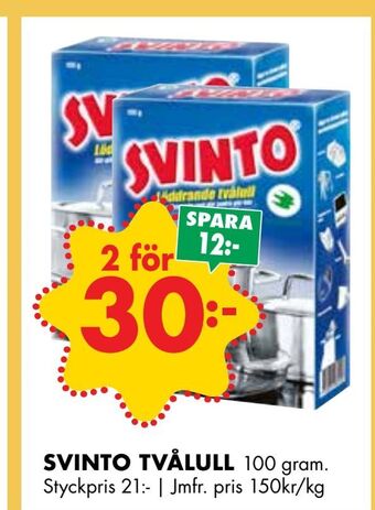 ÖoB Svinto tvålull erbjuda