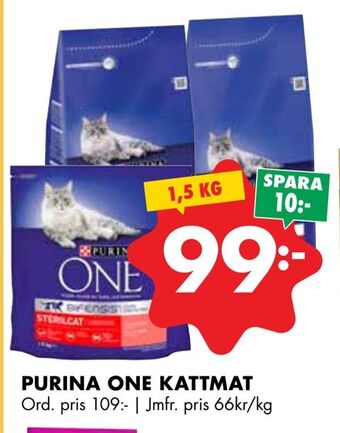 ÖoB Purina one kattmat erbjuda
