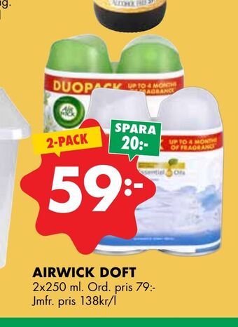 ÖoB Airwick doft erbjuda