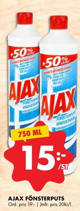 ÖoB Ajax fönsterputs erbjuda