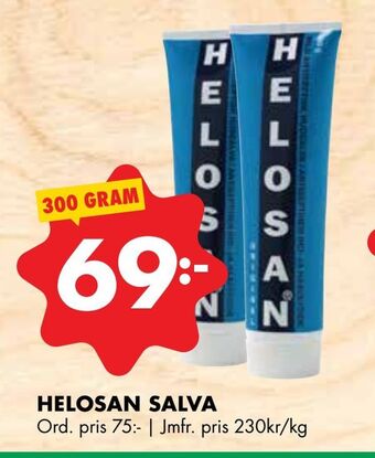 ÖoB Helosan salva erbjuda