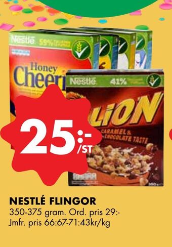 ÖoB Nestlé flingor erbjuda