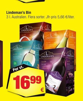 Calle Lindeman's bin erbjuda