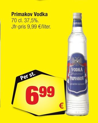Calle Primakov vodka erbjuda