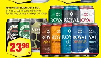 Calle Royal x-mas, eksport, giraf m.fl. erbjuda