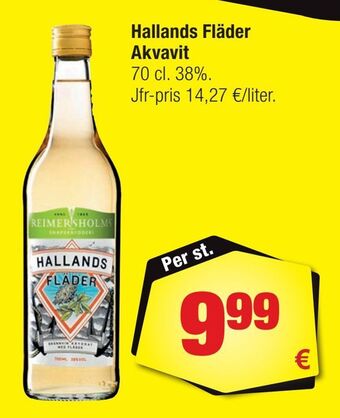Calle Hallands fläder akvavit erbjuda