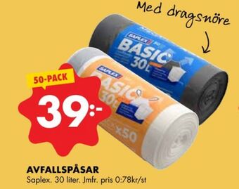 ÖoB Saplex avfallspåsar erbjuda