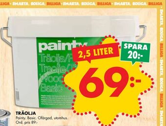 ÖoB Painty träolja erbjuda