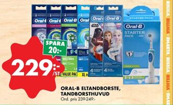 ÖoB Braun oral-b eltandborste erbjuda