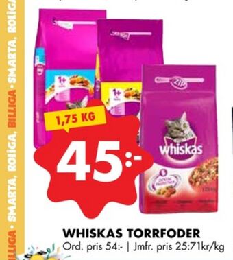 ÖoB Whiskas kattmat erbjuda
