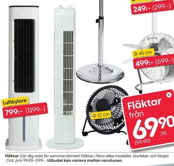 Rusta Fläktar erbjuda
