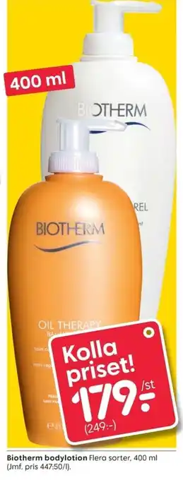 Rusta Biotherm bodylotion Flera sorter, 400ml erbjuda