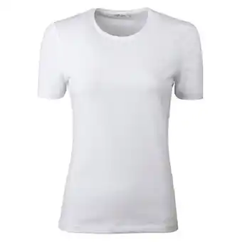 T-shirt bomullsstretch vit