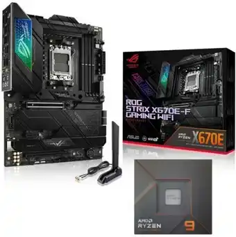 Webhallen Asus rog strix x670e-f gaming wifi + amd ryzen 9 7900x / 12 cores / 24 threads erbjuda