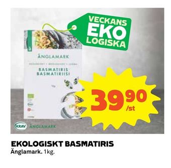 Coop Daglivs Ekologiskt basmatiris erbjuda