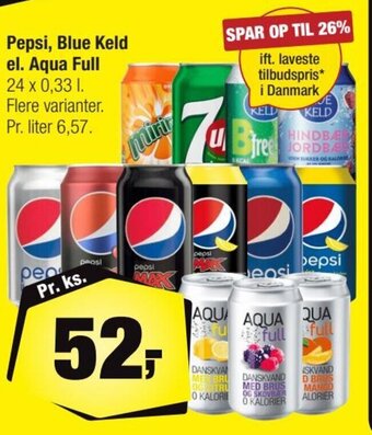 Calle Pepsi, Blue Keld el. Aqua Full erbjuda
